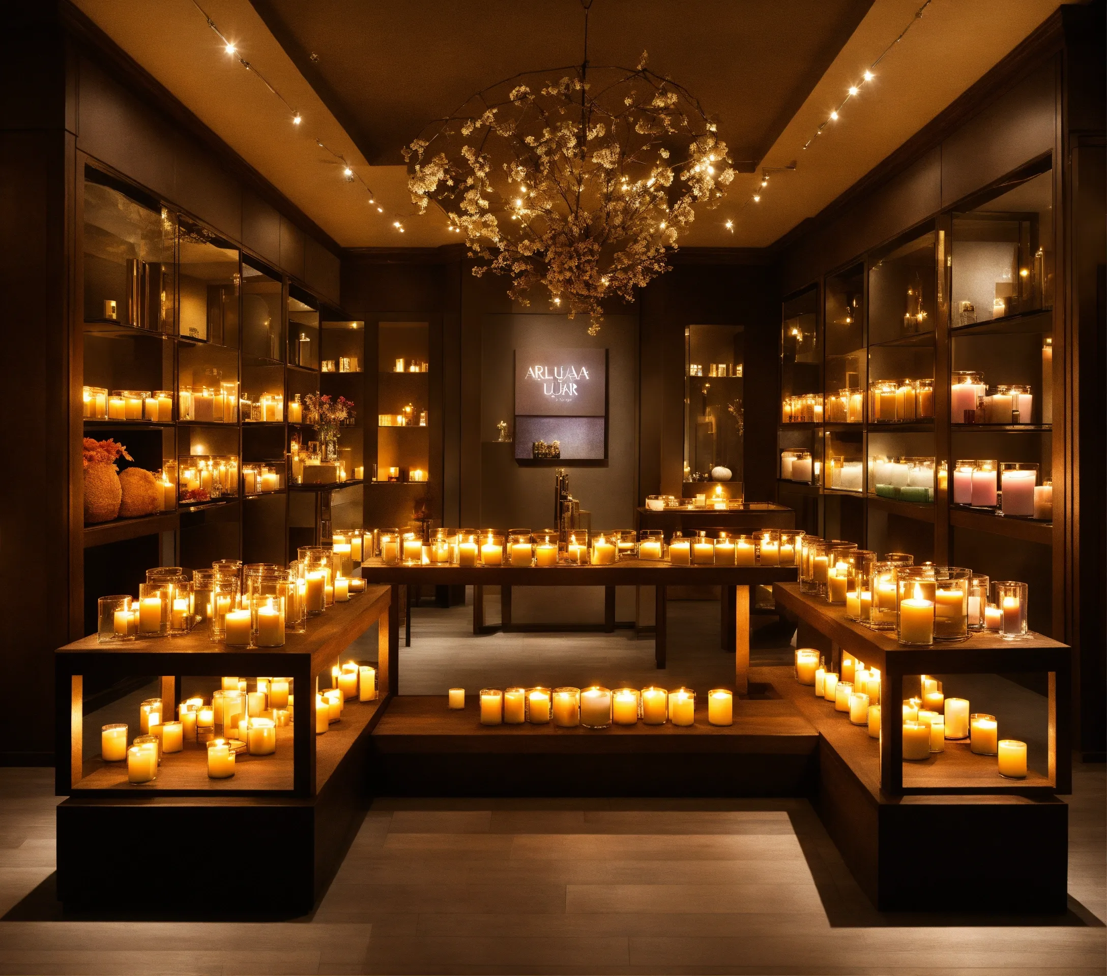 Handmade candles and decorative items