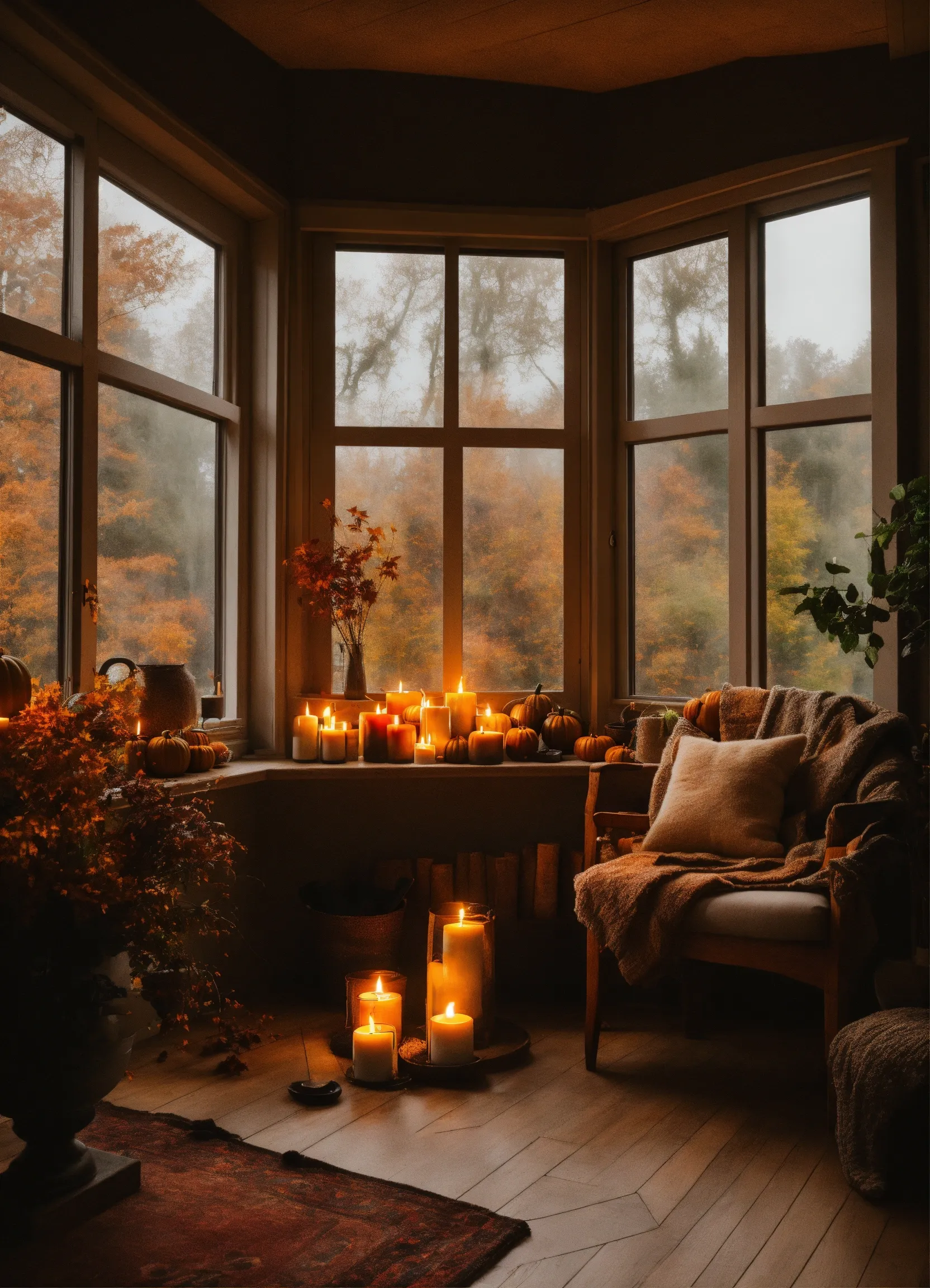 Fall scented candles and essential oils