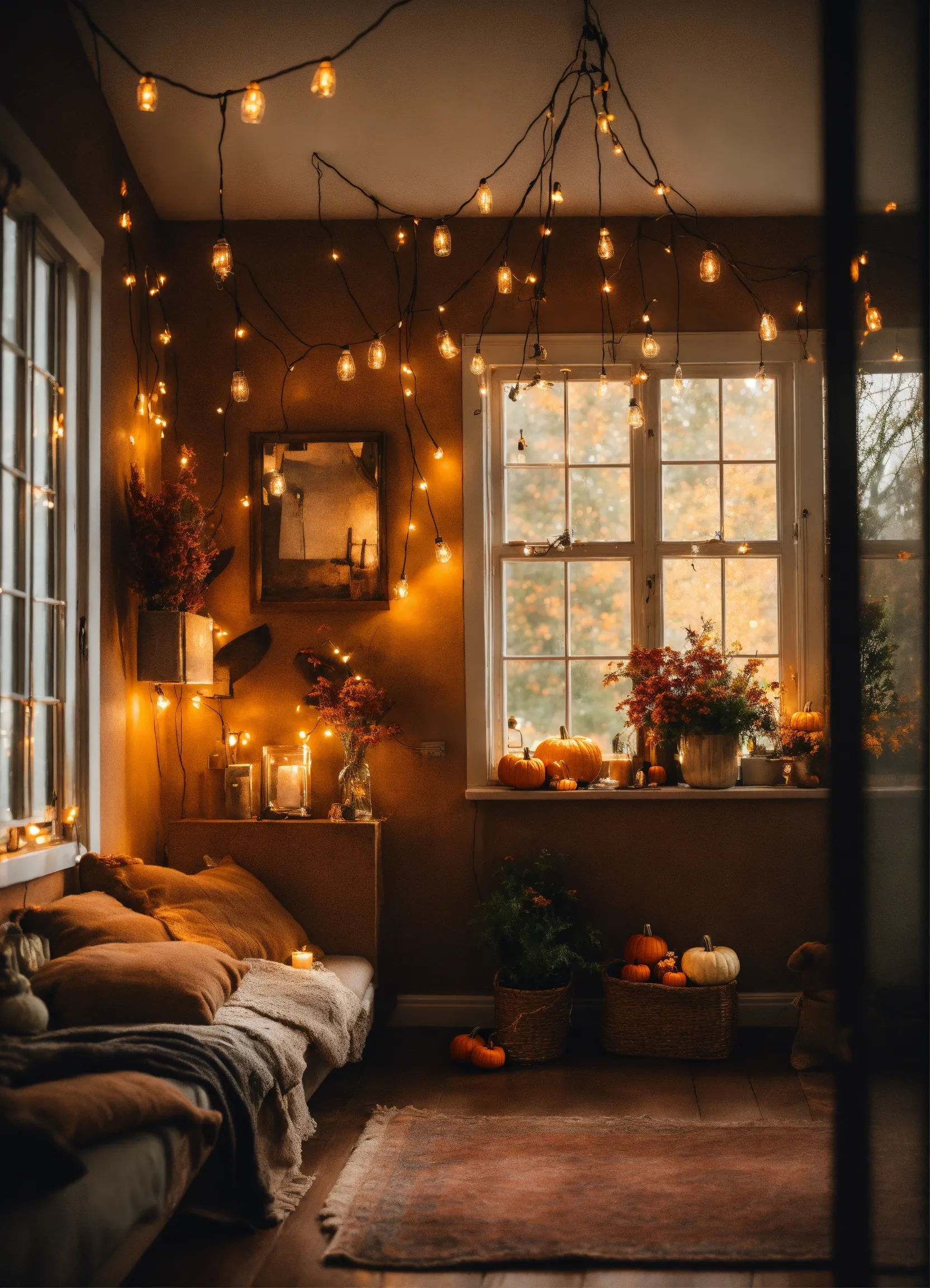 Cozy corner furniture arrangement